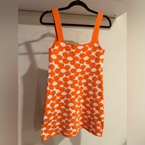 Zara Orange and White Floral Sundress